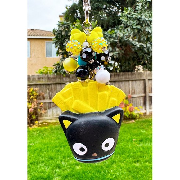Sanrio Chococat Fries Squishy Keychain Bag Purse Charm - Picture 1 of 5